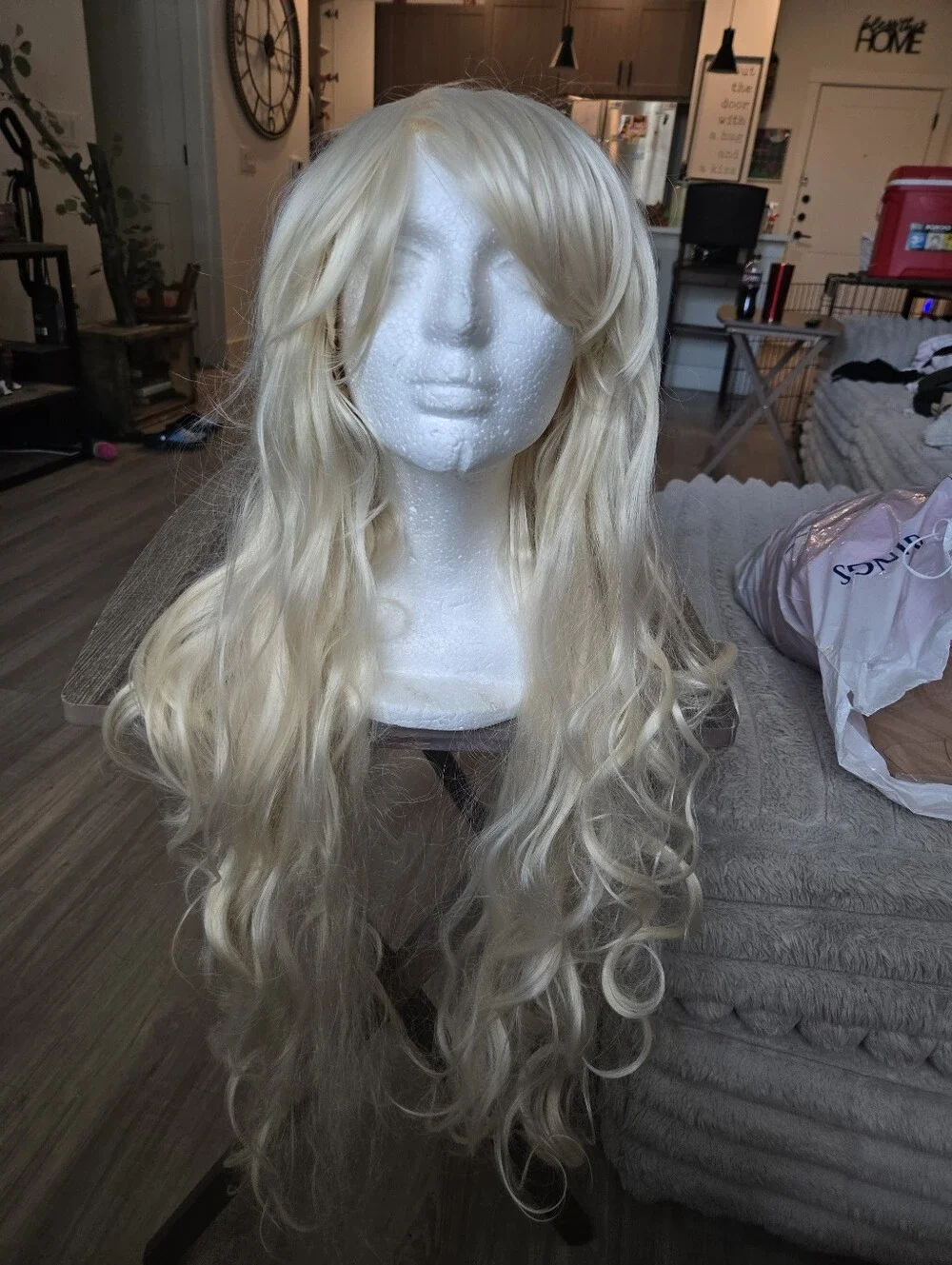 Unbranded Long Blonde Synthetic Wig
